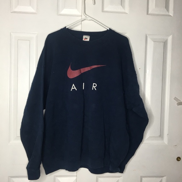 SOLD Vintage Nike Air Navy Blue 90s Pullover - Picture 7 of 8